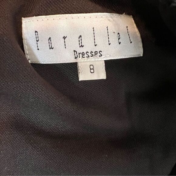 Parallel Dresses Spaghetti Vintage Strap Black Knit Lined Dress Sz 8 (519) - Picture 11 of 12